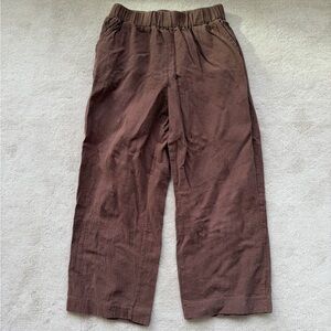 Linen Brown Pants